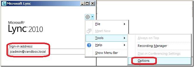 Configure Lync Client in Non-domain Computers – Jackie Chen's IT Workshop