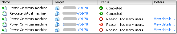 XenDesktop VDI fail to power on (Reason:Too many user) – Jackie Chen's ...